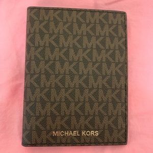 Michael Kors Brown Logo Passport Wallet